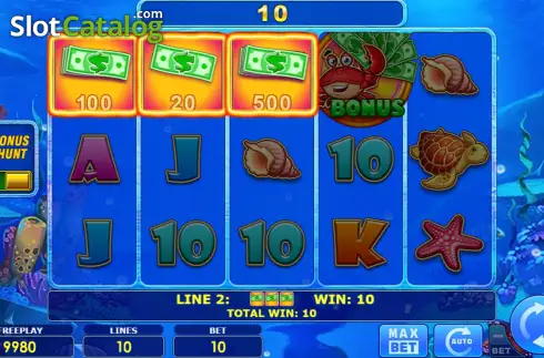 Οθόνη3. Cash & Crab Bonus Hunt Κουλοχέρης