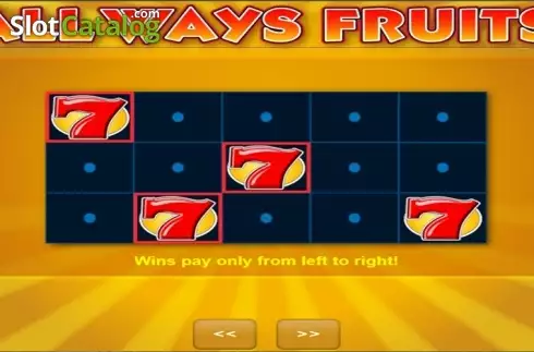 Οθόνη3. All Ways Fruits Κουλοχέρης
