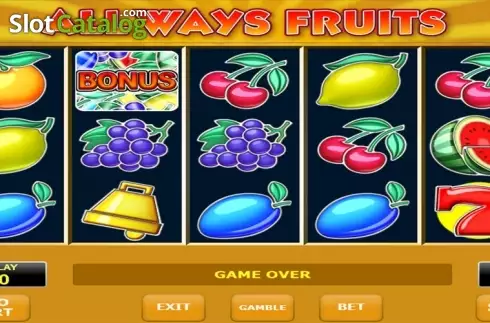 Οθόνη6. All Ways Fruits Κουλοχέρης