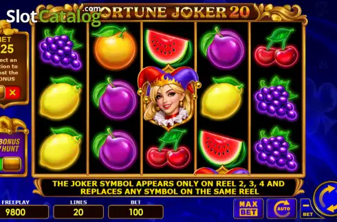 Οθόνη2. Fortune Joker 20 Κουλοχέρης