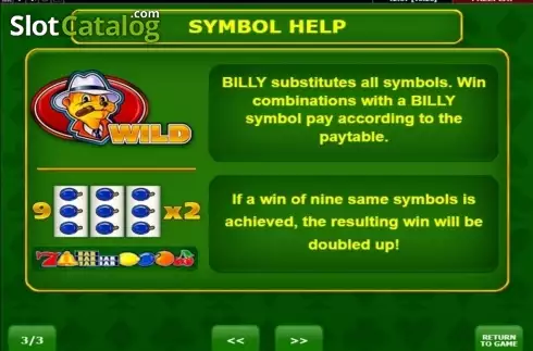 Οθόνη4. Billys Game Κουλοχέρης