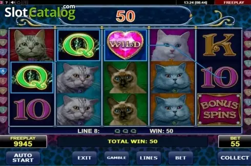 Οθόνη7. Diamond Cats Κουλοχέρης