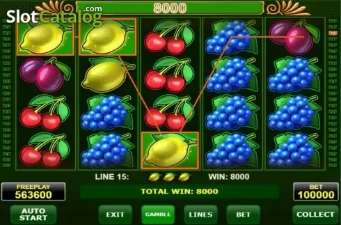 Οθόνη7. Fortunas Fruits Κουλοχέρης