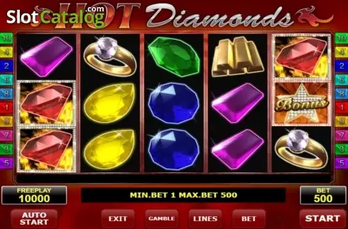 Οθόνη5. Hot Diamonds Κουλοχέρης 