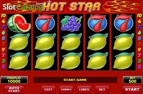 Οθόνη5. Hot Star Κουλοχέρης 