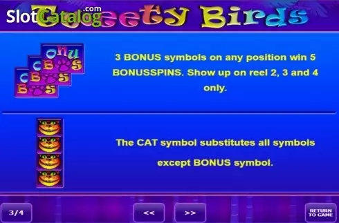 Οθόνη4. Tweety Birds Κουλοχέρης