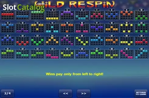 Οθόνη3. Wild Respin Κουλοχέρης