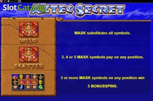 Οθόνη5. Aztec Secret Κουλοχέρης