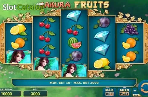 Οθόνη2. Sakura Fruits Κουλοχέρης