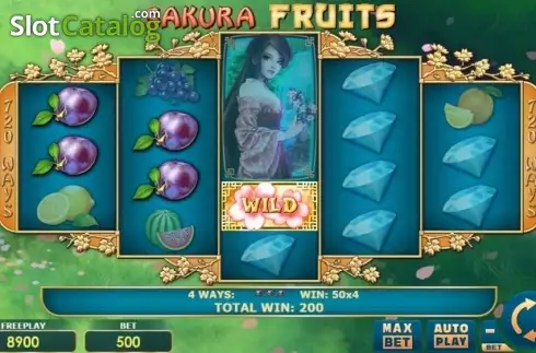 Οθόνη4. Sakura Fruits Κουλοχέρης