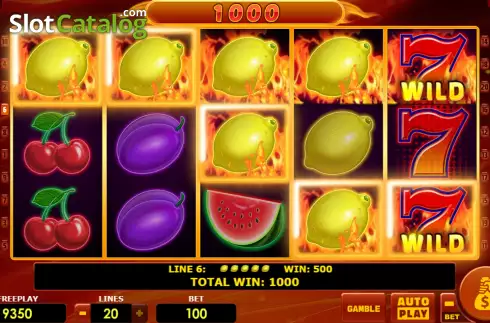 Οθόνη5. Hot Fruits 20 (Amatic Industries) Κουλοχέρης