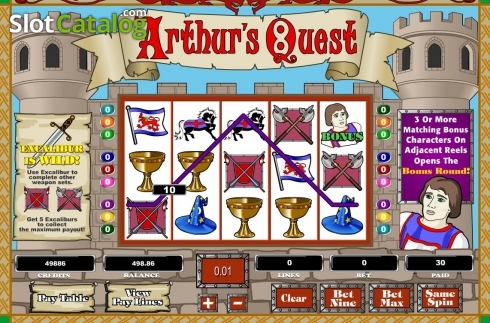 Οθόνη3. Arthur's Quest Κουλοχέρης