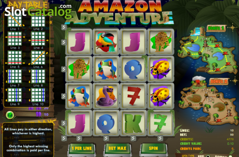 Οθόνη3. Amazon Adventure Κουλοχέρης