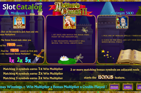 Οθόνη4. Arthur's Quest II Κουλοχέρης