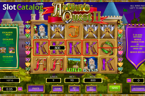 Οθόνη6. Arthur's Quest II Κουλοχέρης