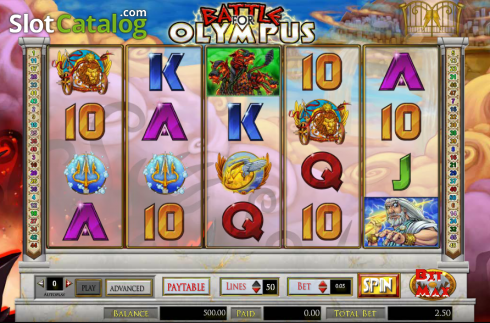 Οθόνη4. Battle for Olympus Κουλοχέρης