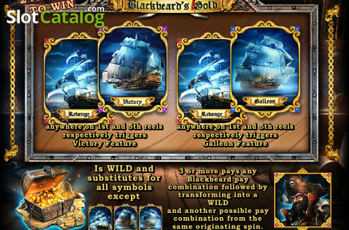 Οθόνη2. Blackbeard's Gold Κουλοχέρης