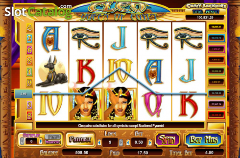 Οθόνη4. Cleo Queen of Egypt Κουλοχέρης 