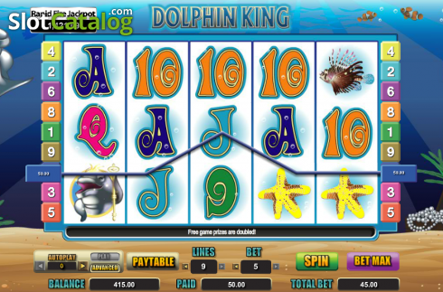 Οθόνη5. Dolphin King Κουλοχέρης
