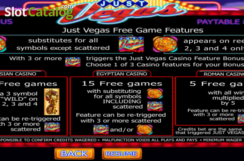Οθόνη3. Just Vegas Κουλοχέρης