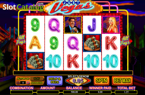 Οθόνη4. Just Vegas Κουλοχέρης