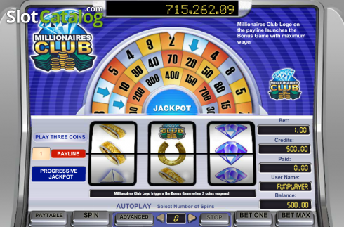 Οθόνη4. Millionaires Club Κουλοχέρης 