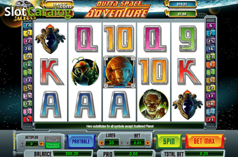 Οθόνη4. Outta Space Adventure Κουλοχέρης