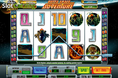 Οθόνη5. Outta Space Adventure Κουλοχέρης