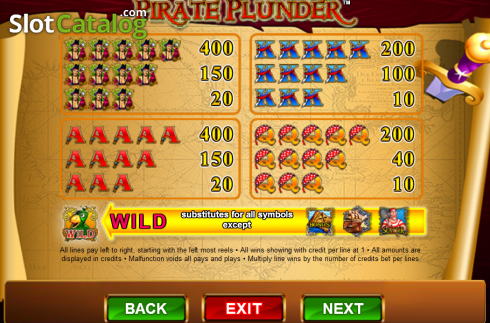 Οθόνη4. Pirate Plunder (Amaya) Κουλοχέρης