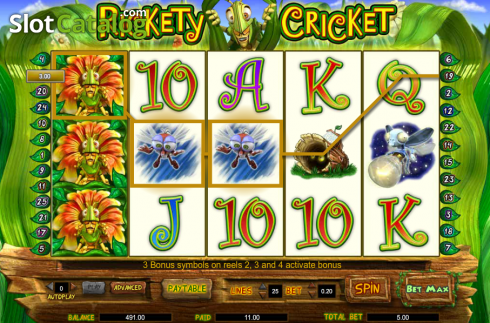 Οθόνη5. Rickety Cricket Κουλοχέρης 