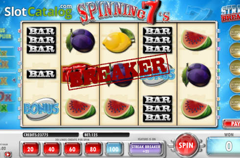 Οθόνη6. Spinning 7's Κουλοχέρης