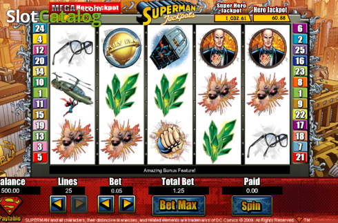 Οθόνη4. Superman Jackpots Κουλοχέρης