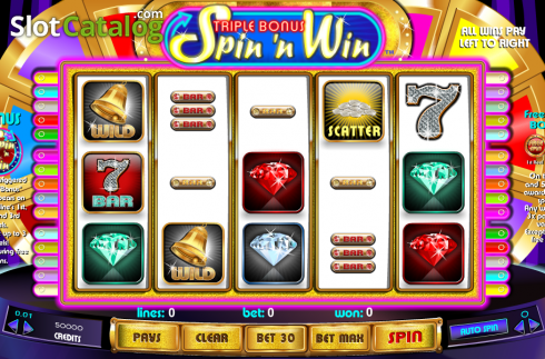 Οθόνη4. Triple Bonus Spin 'n Win Κουλοχέρης