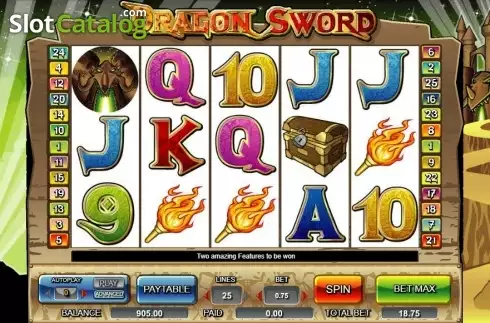 Οθόνη2. Dragon Sword Κουλοχέρης