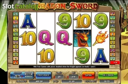 Οθόνη3. Dragon Sword Κουλοχέρης