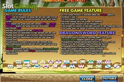 Οθόνη6. Dragon Sword Κουλοχέρης