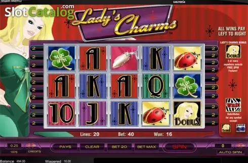 Οθόνη2. Lady's Charms Κουλοχέρης