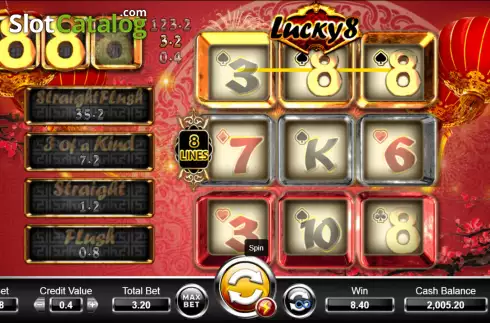 Οθόνη3. Lucky 8 (Ameba) Κουλοχέρης 