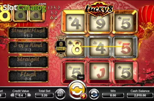 Οθόνη4. Lucky 8 (Ameba) Κουλοχέρης 