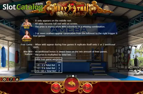 Οθόνη6. Muay Thai (Ameba) Κουλοχέρης 