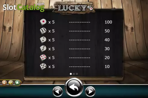 Οθόνη5. Lucky Dice (Ameba) Κουλοχέρης