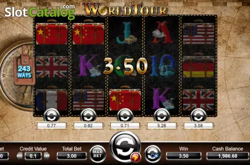 Οθόνη3. World Tour (Ameba) Κουλοχέρης 