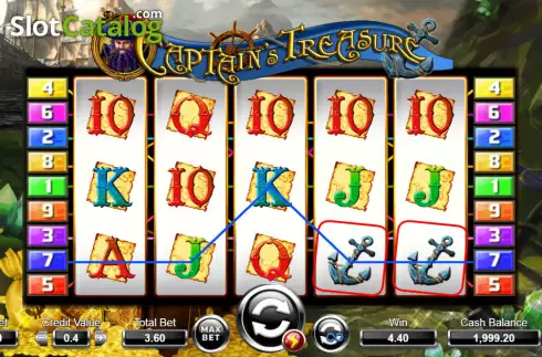 Οθόνη4. Captain's Treasure (Ameba) Κουλοχέρης 