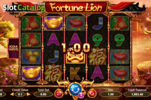 Οθόνη3. Fortune Lion (Ameba) Κουλοχέρης