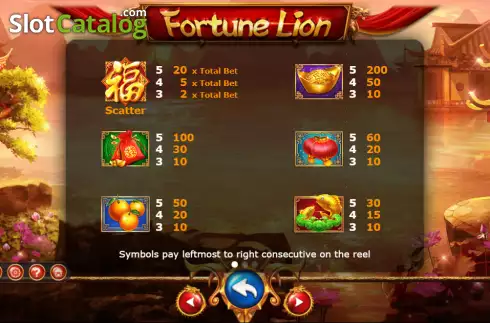 Οθόνη5. Fortune Lion (Ameba) Κουλοχέρης
