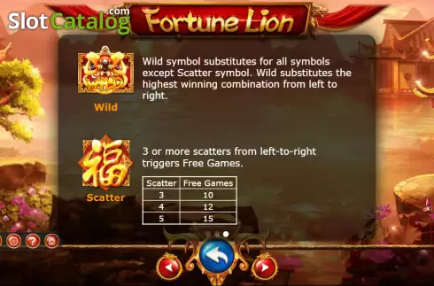 Οθόνη7. Fortune Lion (Ameba) Κουλοχέρης