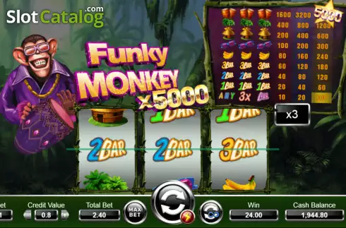 Οθόνη4. Funky Monkey Super Κουλοχέρης