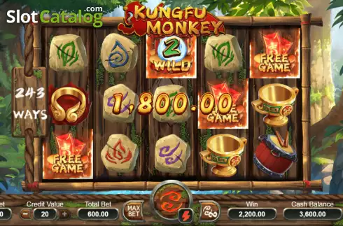 Οθόνη4. Kung Fu Monkey Κουλοχέρης