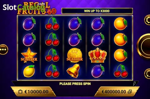 Οθόνη2. Regal Fruits 40 Κουλοχέρης