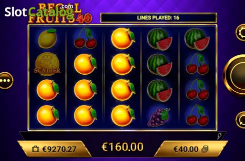 Οθόνη4. Regal Fruits 40 Κουλοχέρης